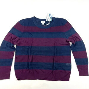 New Market & Spruce Colorblock Stripe Sweater